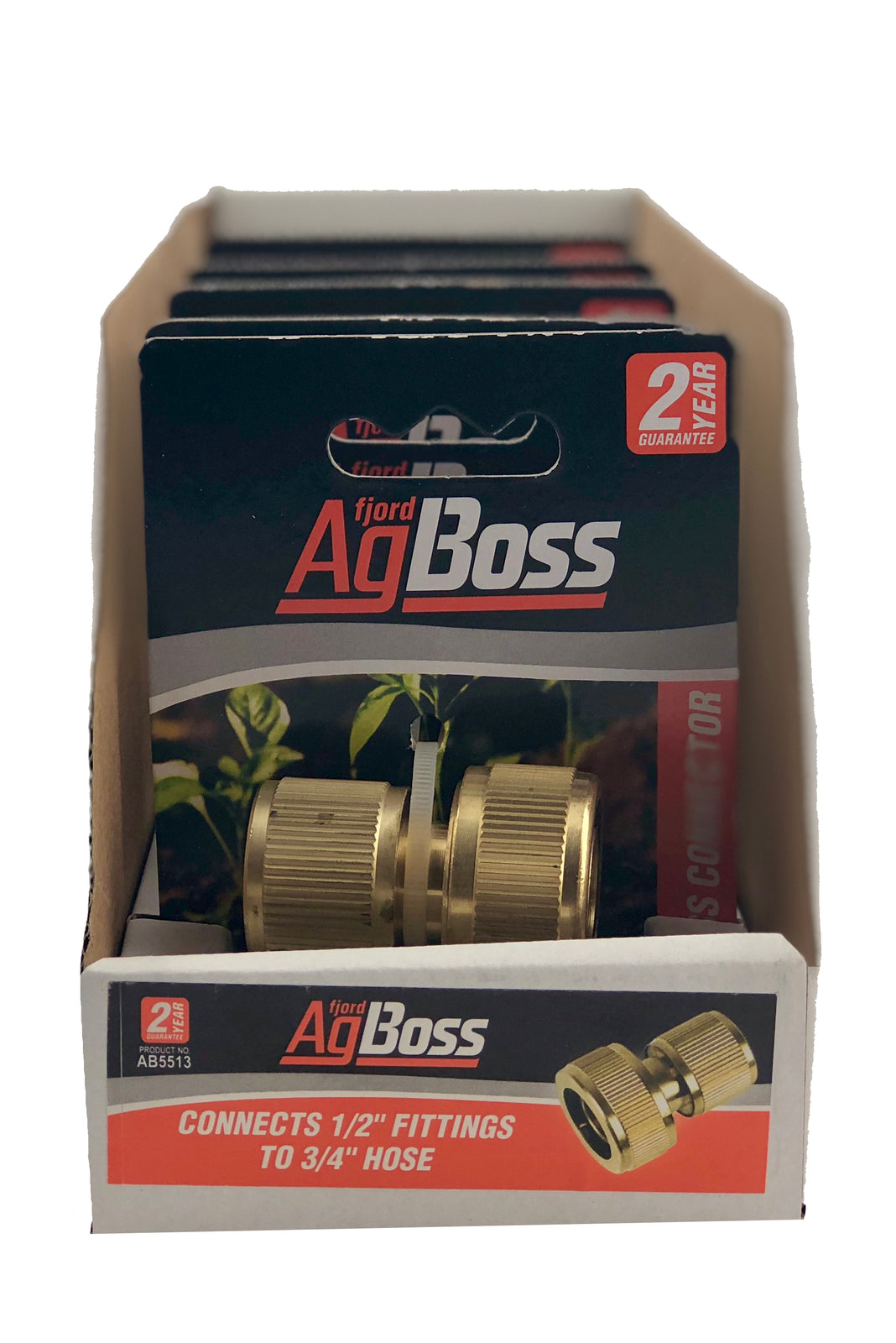 AgBoss 3/4" Brass hose connector