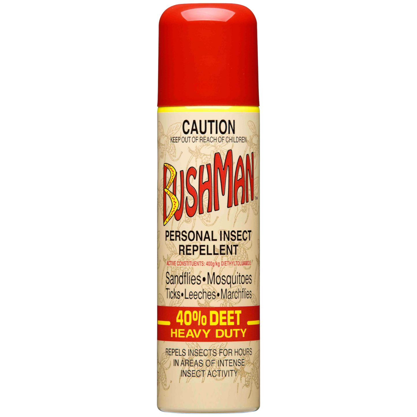 Bushman Heavy Duty Aerosol - 40% Deet (130g)