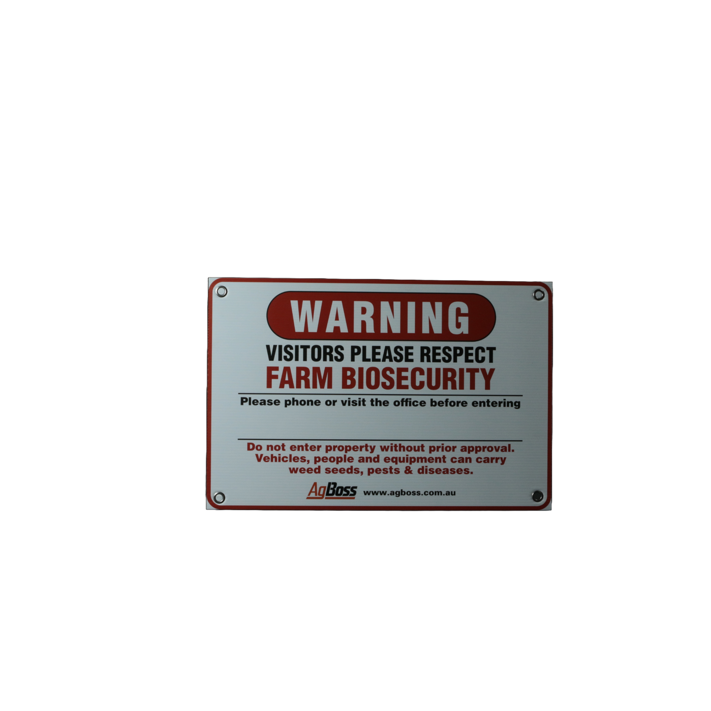 Biosecurity Farm Sign