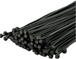 Cable Ties 250 x 4.8mm Black 100 pc