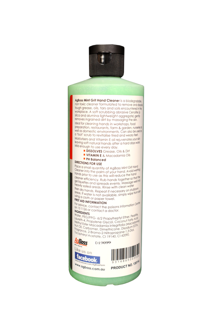AgBoss Mint Grit Hand Cleaner 500 ml
