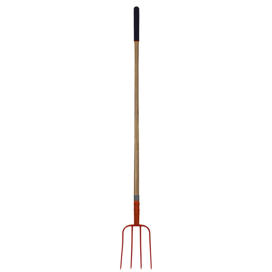 Manure Fork - 4 Prong - Wooden Handle