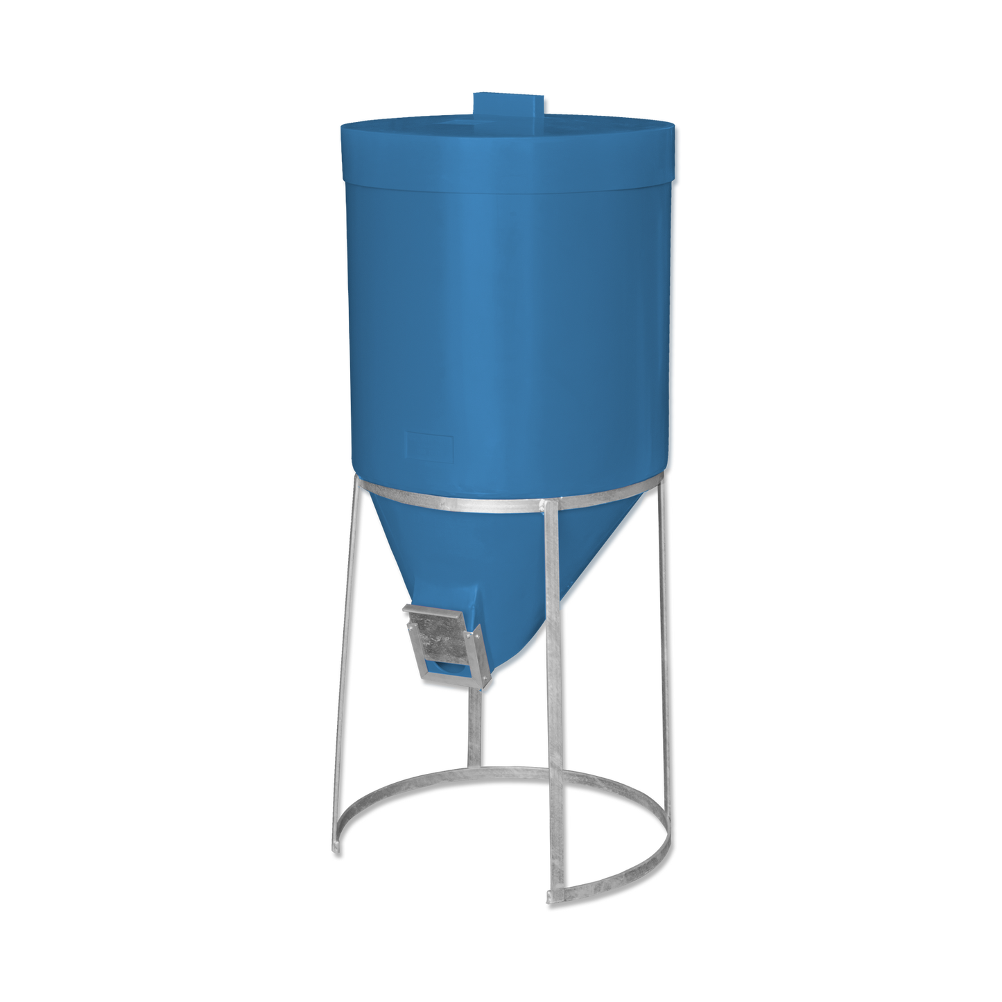 200 litre Silo & Galvanised Stand - Teal - Larger Feed